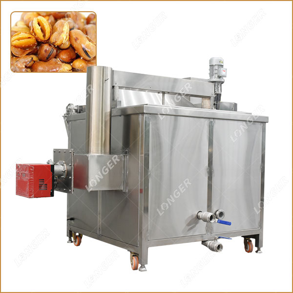 100-300 kg/h Broad Bean Fryer Machine