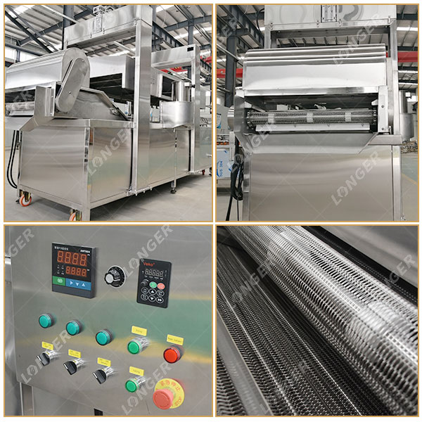 200 kg/h Chana Frying Machine