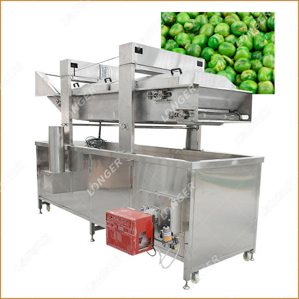 Gas-heated Green Peas Frying Machine